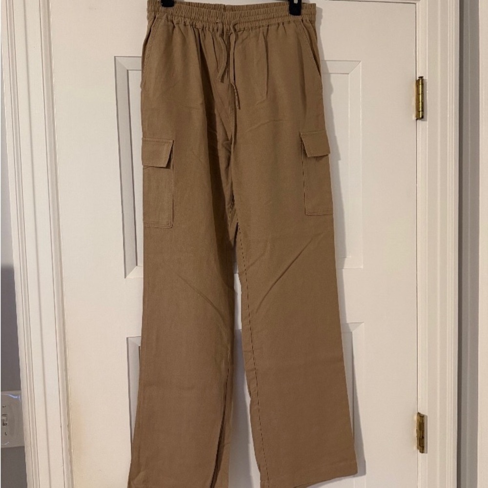 Love tree  Tan Cargo Drawstring Pants